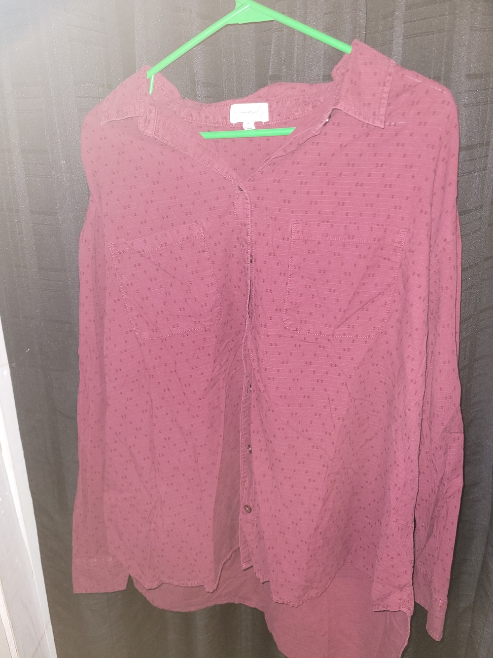 Wonderly WoMen's Casual Button-Down Shirt in Dusty Rose